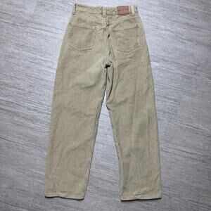 Motel Jeans Corduroy Pants Women's XS Beige Relaxed Fit 100% Cotton